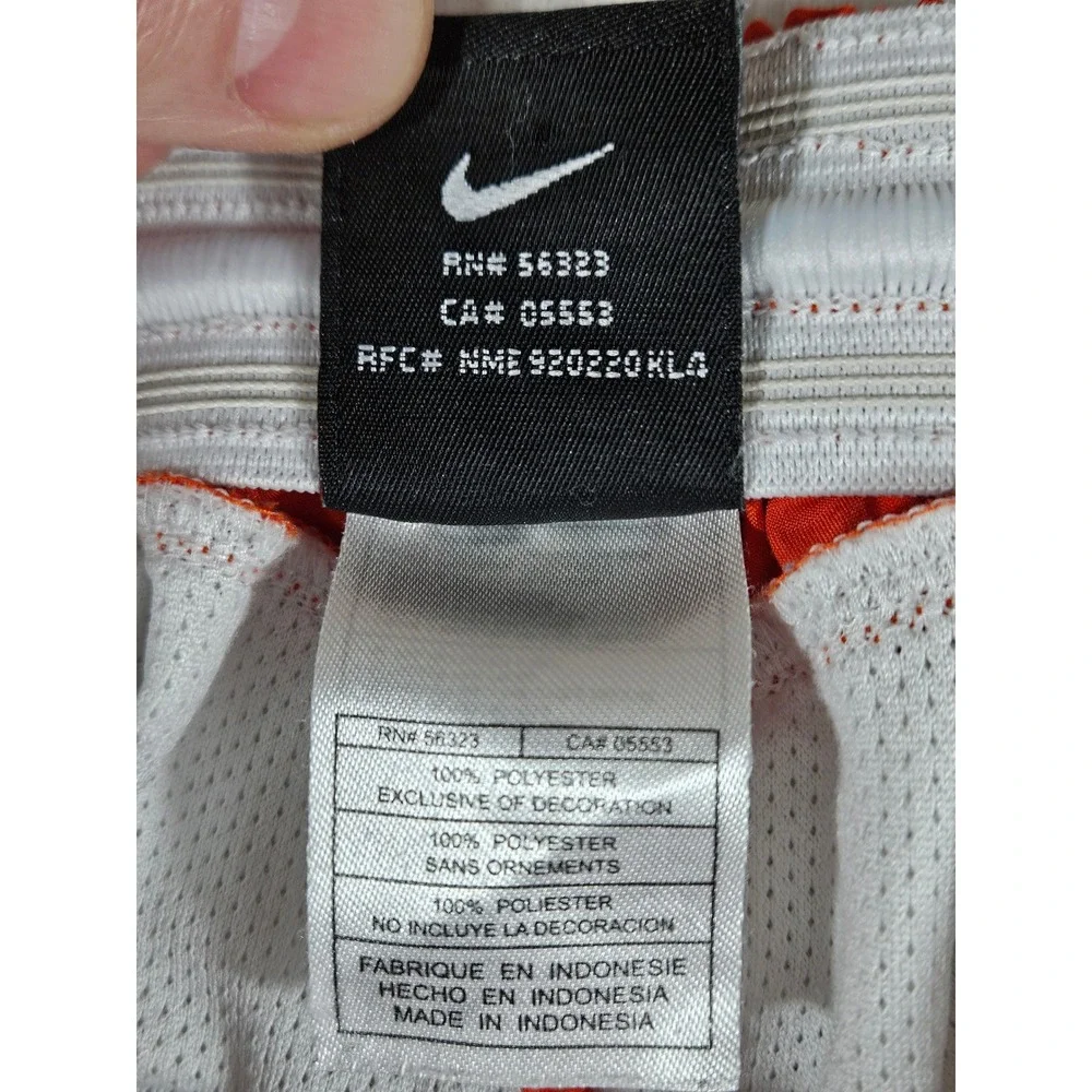 Nike‎ Team Dri-FIT Athletic Shorts Orange Mesh Lined Women Small 107531